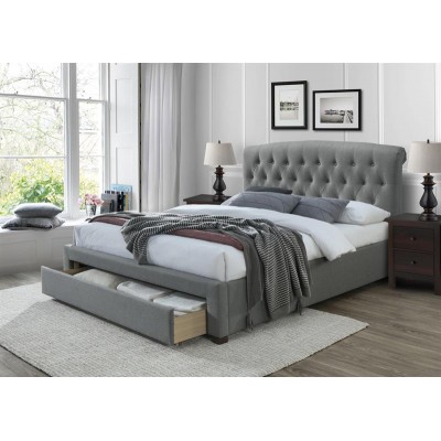 Кровать HALMAR AVANTI серый, 160/200 NEW